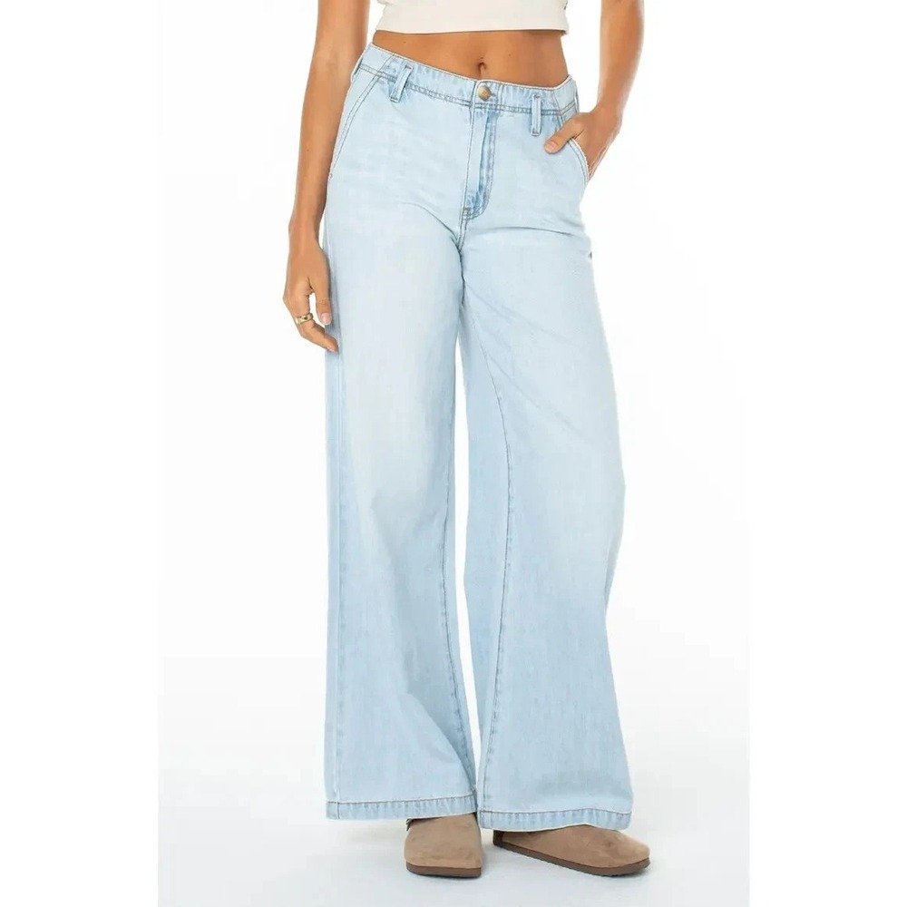 Roxy Women's Wide Leg Pant 30" Inseam, Light Blue, Size: Small, New